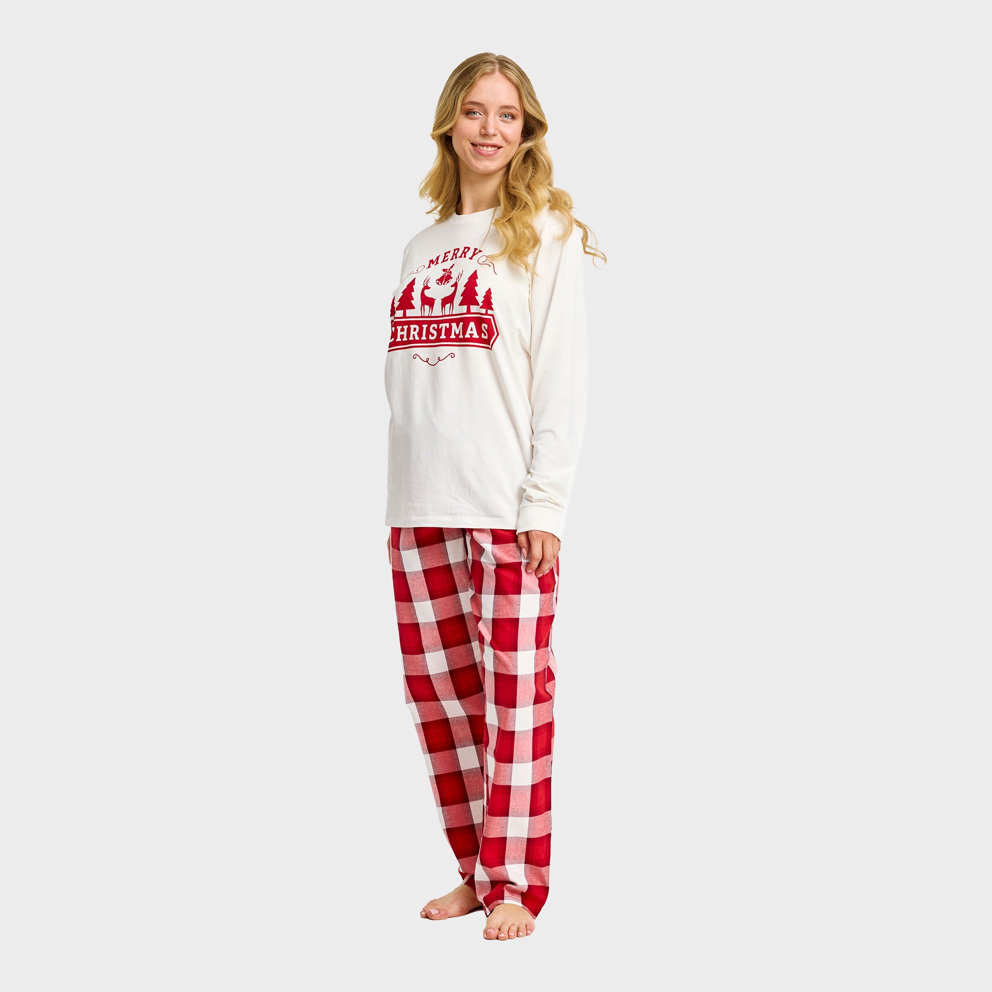 The Merry Christmas Pyjamas Top - Dame